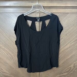Torrid Black Short Sleeve Top Size M